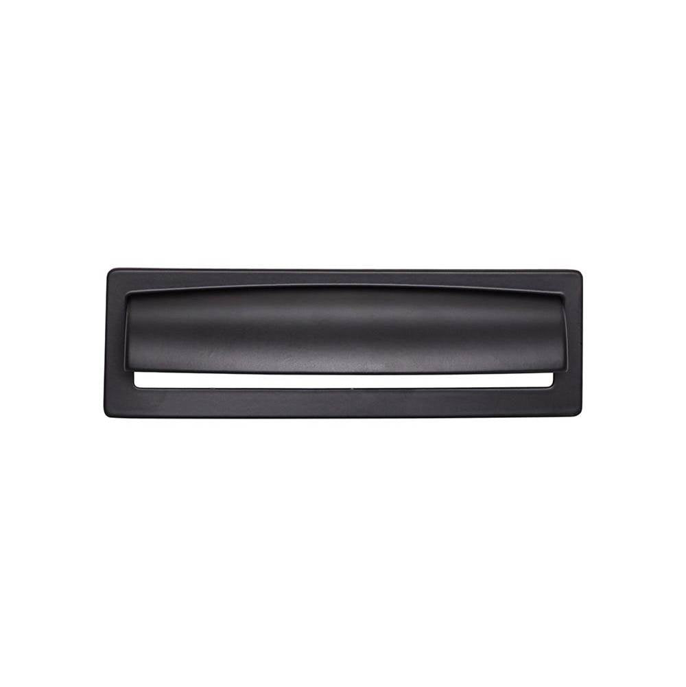 Top Knobs TK938 Hollin Cup Pull 5 1/16 Inch (c-c) - Flat Black