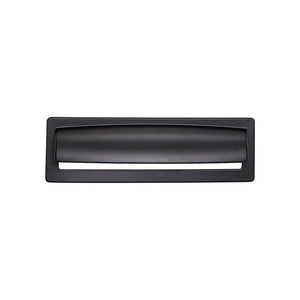 Top Knobs TK938 Hollin Cup Pull 5 1/16 Inch (c-c) - Flat Black