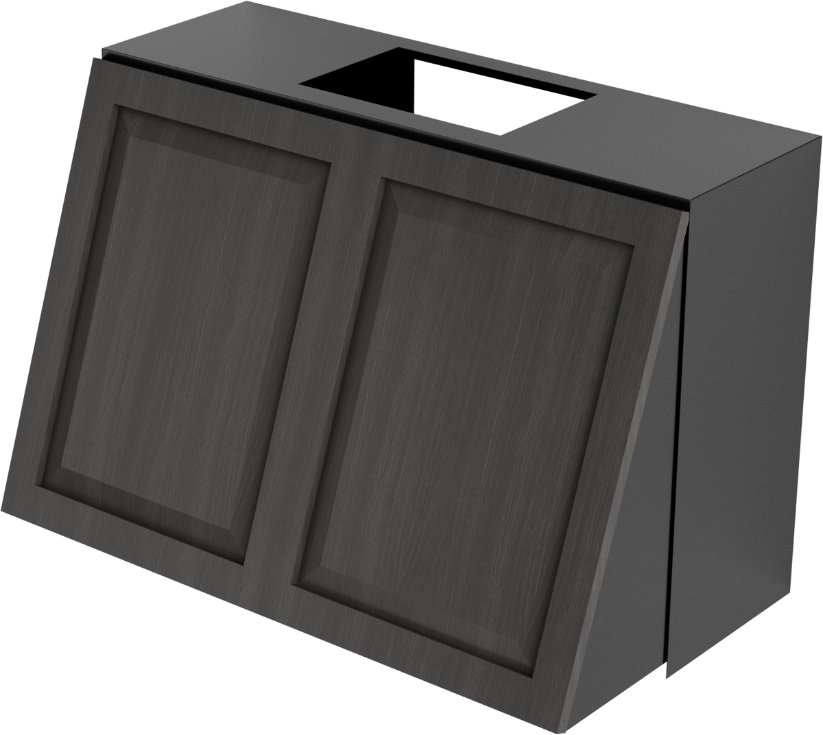 Vent-A-Hood TLH-230 BC 30" 600 CFM Tilt-Out Wall Mount Liner Insert with Magic Lung Blower, Black Carbide