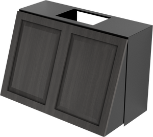 Vent-A-Hood TLH-236 BC 36" 600 CFM Tilt-Out Wall Mount Liner Insert with Magic Lung Blower, Black Carbide
