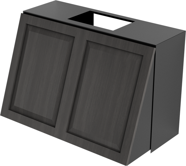 Vent-A-Hood TLH-248 BC 48" 600 CFM Tilt-Out Wall Mount Liner Insert with Magic Lung Blower, Black Carbide