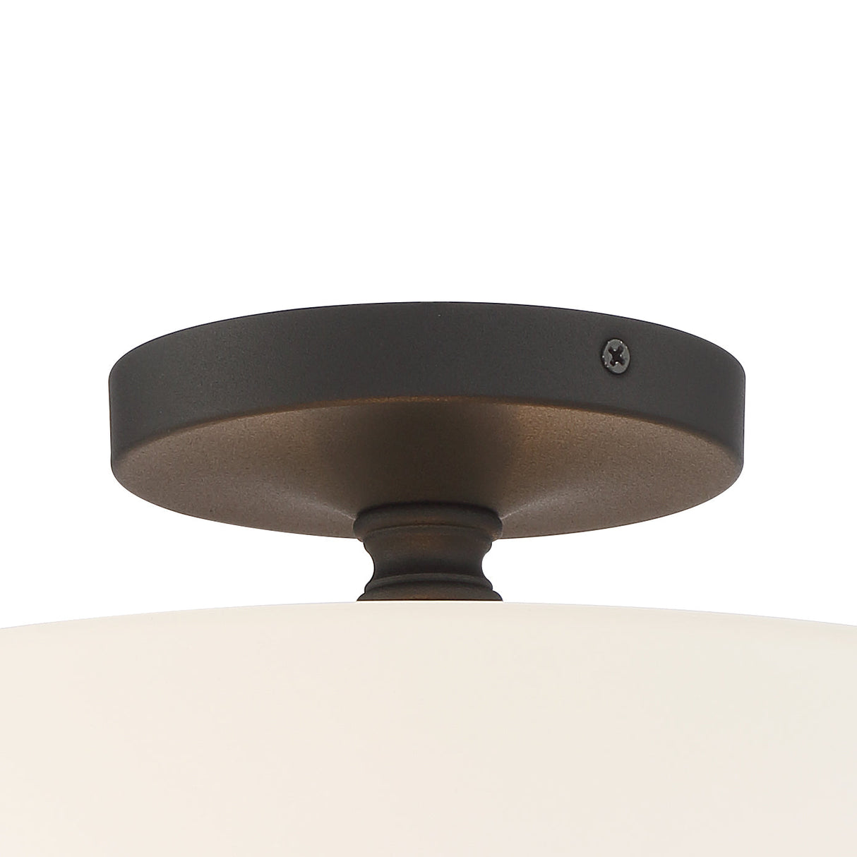 Travis 2 Light Black Forged Semi Flush Mount TRA-A3302-BF