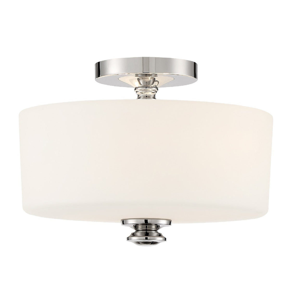 Travis 2 Light Polished Nickel Semi Flush Mount TRA-A3302-PN