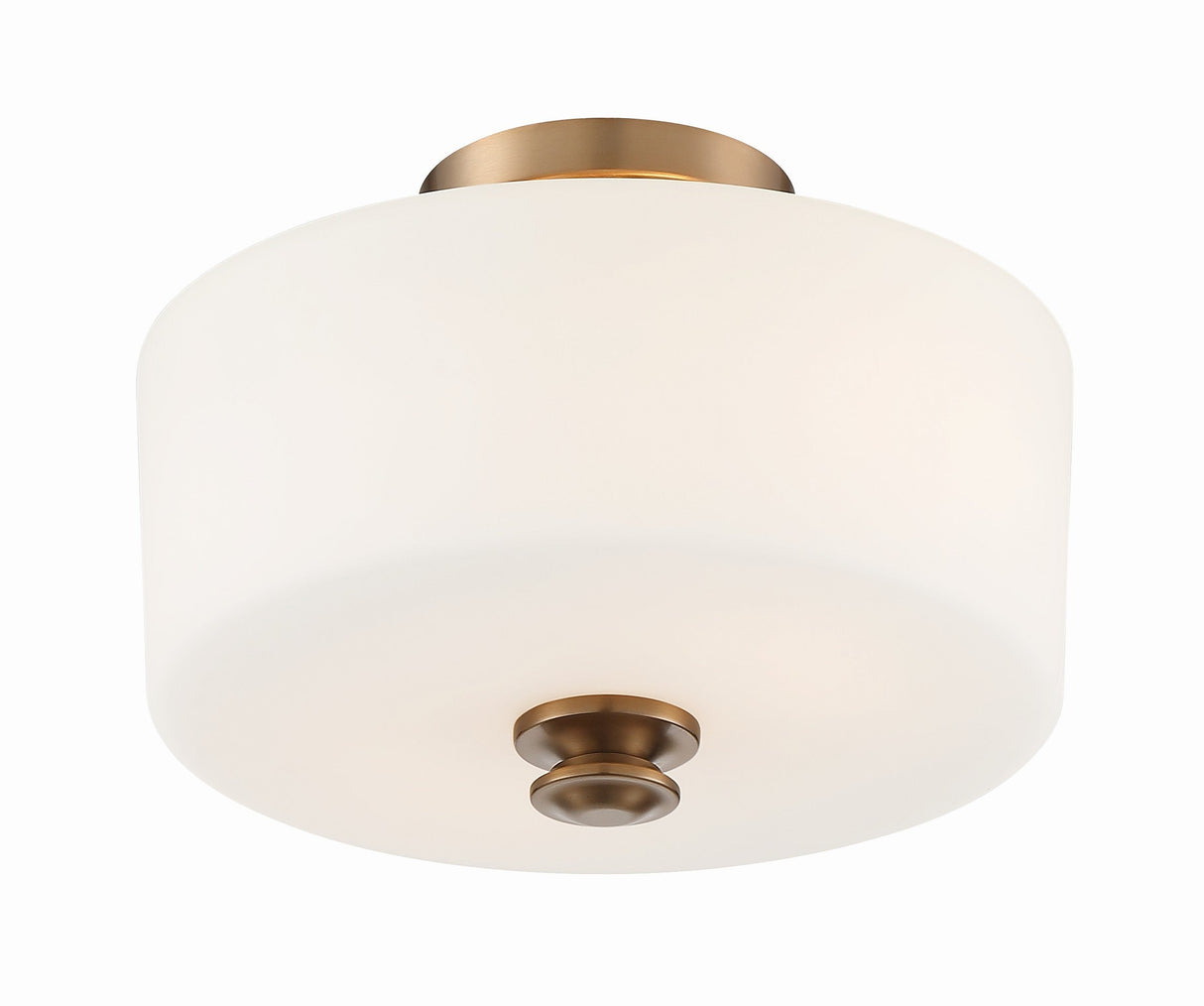 Travis 2 Light Black Forged Semi Flush Mount TRA-A3302-BF