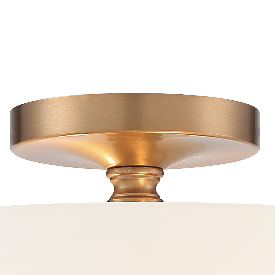 Travis 2 Light Black Forged Semi Flush Mount TRA-A3302-BF
