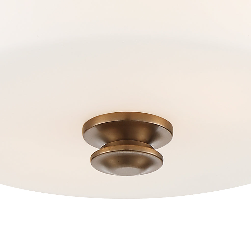 Travis 2 Light Black Forged Semi Flush Mount TRA-A3302-BF