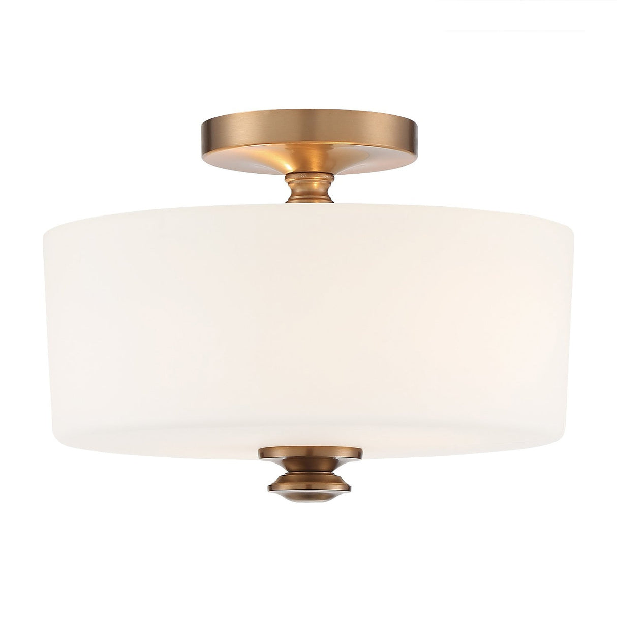 Travis 2 Light Vibrant Gold Semi Flush Mount TRA-A3302-VG