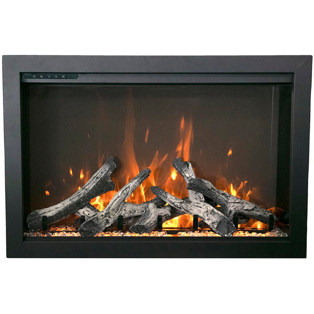 Amantii TRD-44-BESPOKE Traditional Bespoke - 44" Indoor / Outdoor Electric Insert Featuring, WiFi Compatibility, Bluetooth Connectivity, Multi Function Remote, and a Selection of Media Options