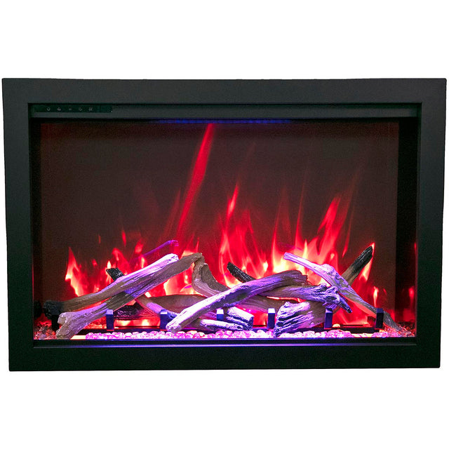 Amantii TRD-44-BESPOKE Traditional Bespoke - 44" Indoor / Outdoor Electric Insert Featuring, WiFi Compatibility, Bluetooth Connectivity, Multi Function Remote, and a Selection of Media Options