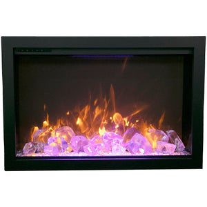 Amantii TRD-44-BESPOKE Traditional Bespoke - 44" Indoor / Outdoor Electric Insert Featuring, WiFi Compatibility, Bluetooth Connectivity, Multi Function Remote, and a Selection of Media Options