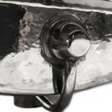 Nantucket Sinks Hammered Stainless Steel Rectangle Undermount Bathroom Sink with Overflow