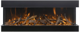 Amantii 50-TRV-XT-XL Trv View Extra Tall Smart Electric - 50" Indoor / Outdoor WiFi Enabled  3 Sided Electric Fireplace Featuring a 22" Height, MultiFunction Remote, Multi Speed Flame Motor, and a Selection of Media Options