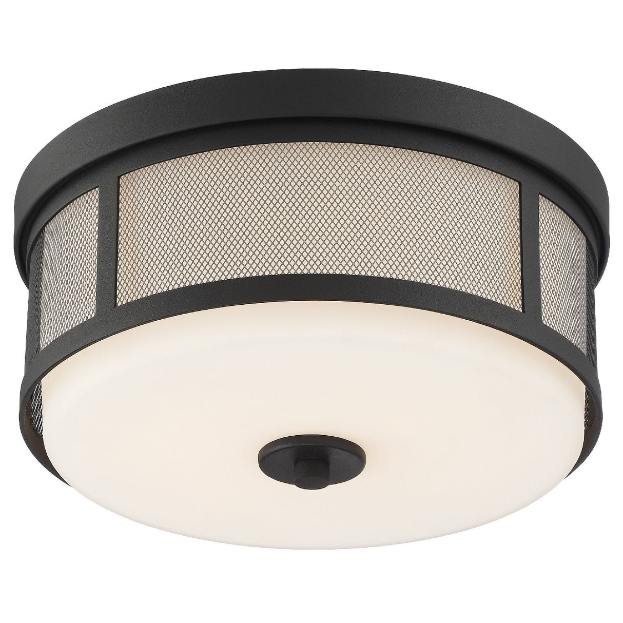 Trevor 2 Light Black Forged Flush Mount TRV-A3802-BF