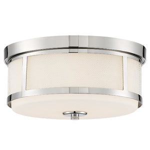 Trevor 2 Light Polished Nickel Flush Mount TRV-A3802-PN
