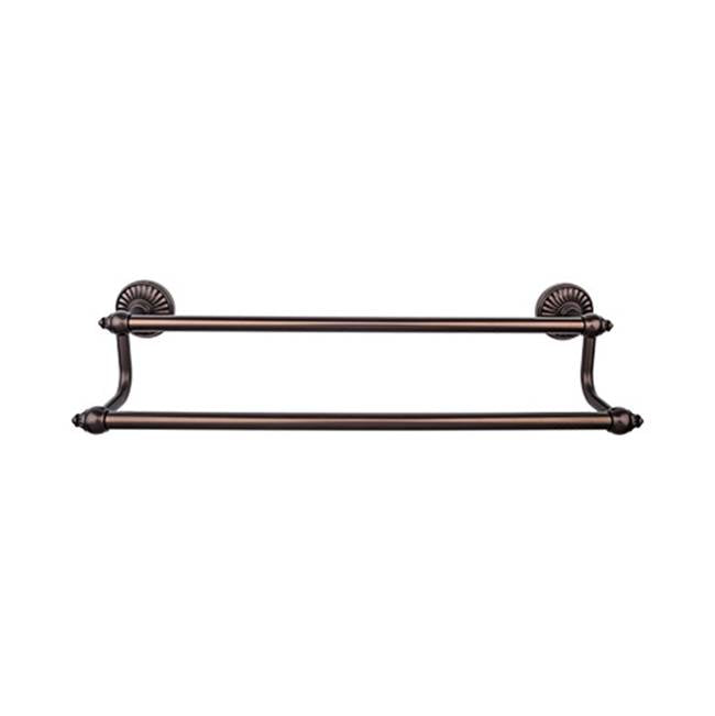 Top Knobs TUSC11 Tuscany Bath 30" Double Towel Bar - Oil Rubbed Bronze