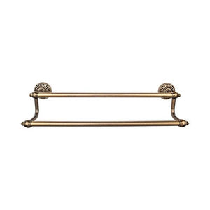 Top Knobs TUSC7 Tuscany Bath 18" Double Towel Bar - German Bronze
