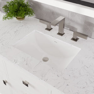 Artemis 42 in. White Single Sink Bath Vanity with Engineered Stone Top and Undermount Porcelain Sink