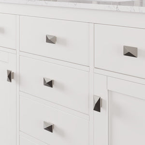Artemis 42 in. White Single Sink Bath Vanity with Engineered Stone Top and Undermount Porcelain Sink