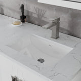 London 60 in. White Double Sink  Bath Vanity with Carrara Quartz Top and Undermount Porcelain Sinks