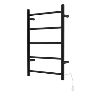 Templeton TWW3720MB Freestanding or Wall Mount Hardwired/Plug-In Electric Towel Warmer, Matte Black