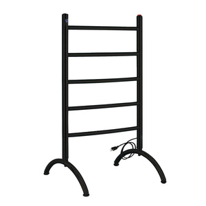 Templeton TWW3720MB Freestanding or Wall Mount Hardwired/Plug-In Electric Towel Warmer, Matte Black