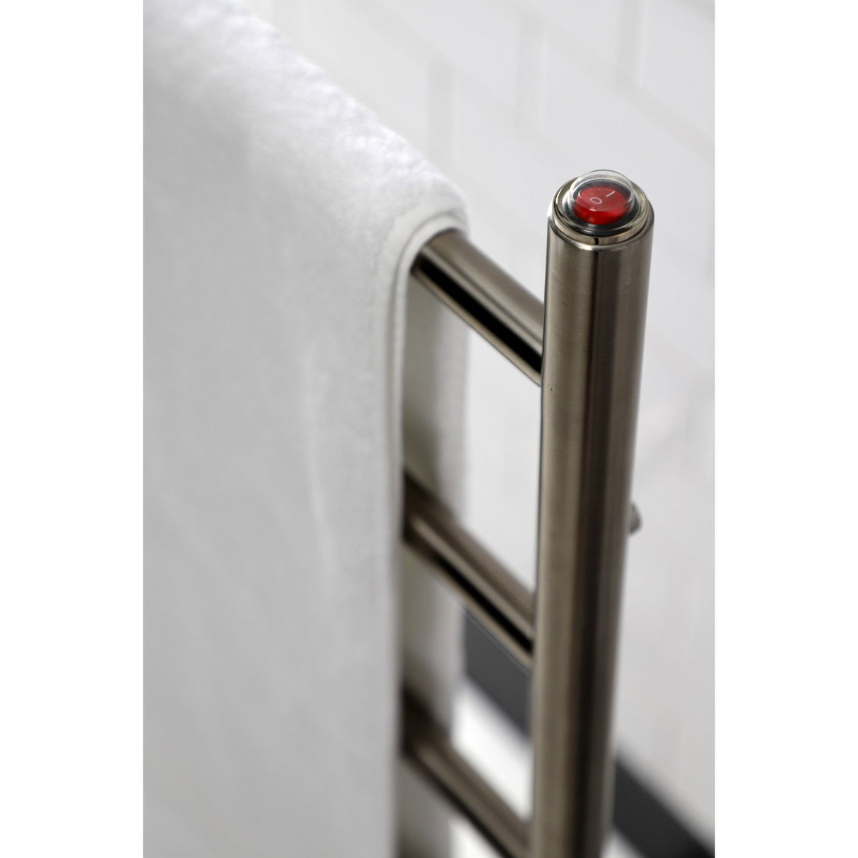 Templeton TWW3720SN Freestanding or Wall Mount Hardwired/Plug-In Electric Towel Warmer, Brushed Nickel