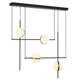 Alora LP302004MBBG TAGLIATO LINEAR PENDANT LED MATTE BLACK BRUSHED GOLD