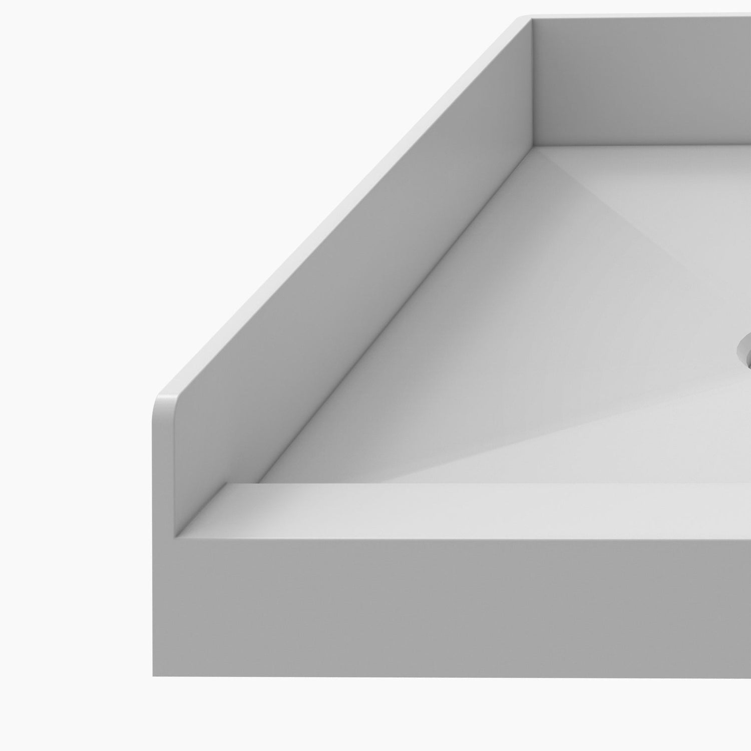 DreamLine TilePrime 32 in. D x 60 in. W x 3 in. H Single Threshold Shower Base, Right Drain