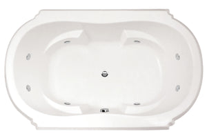Hydro Systems TOP7445STO-WHI TOPAZ 7445 STON TUB ONLY - WHITE