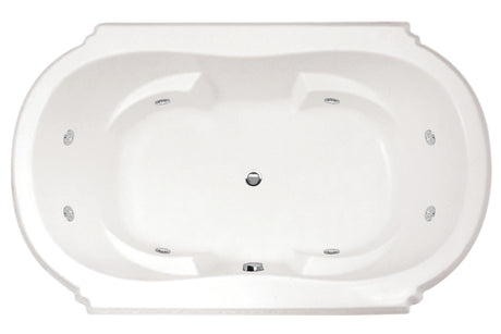 Hydro Systems TOP6948SWP-BIS TOPAZ 6948 STON W/ WHIRLPOOL SYSTEM - BISCUIT