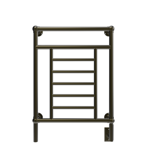 Amba Products T-2536BB Traditional Model 8-Bar Hardwired Towel Warmer - 5.375 x 25.25 x 36.375 in. - Brushed Bronze Finish