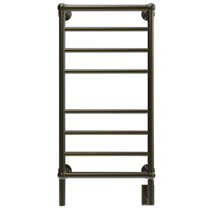 Amba Products T-2040BB Traditional Model 8-Bar Hardwired Towel Warmer - 5.375 x 21.125 x 43.25 in. - Brushed Bronze Finish