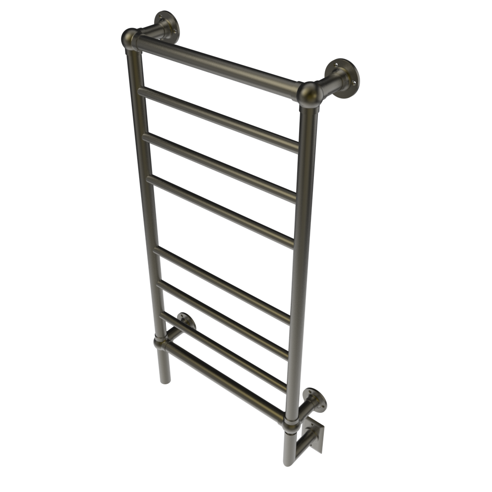 Amba Products T-2040BB Traditional Model 8-Bar Hardwired Towel Warmer - 5.375 x 21.125 x 43.25 in. - Brushed Bronze Finish