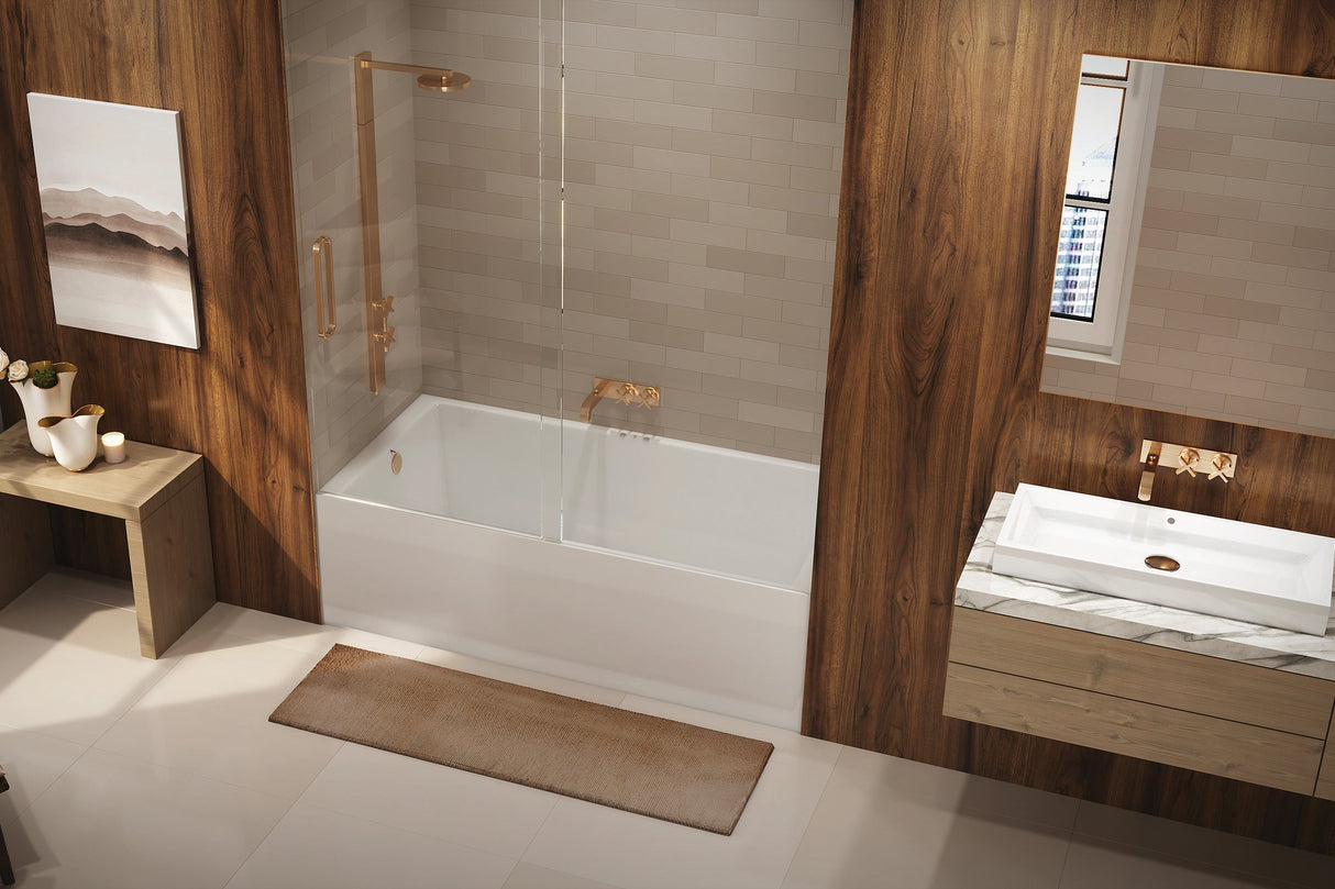 Americh TO6034TLA2-BI Turo 6034 Left Hand - Tub Only / Airbath 2 - Biscuit