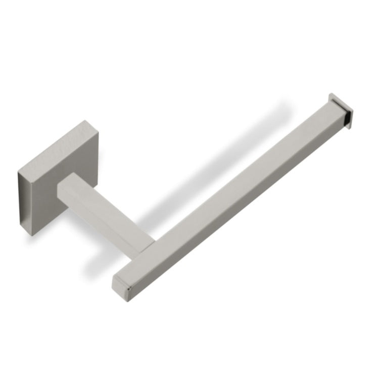 Toilet Paper Holder, Square, Satin Nickel