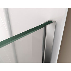 DreamLine Prism Plus 40 in. x 72 in. Frameless Neo-Angle Hinged Shower Enclosure in Brushed Nickel
