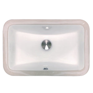 Nantucket Sinks UM-159-W Undermount Ceramic Sink In White