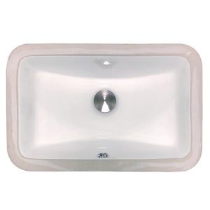 Nantucket Sinks UM-159-W Undermount Ceramic Sink In White