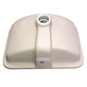 Nantucket Sinks UM-159-W Undermount Ceramic Sink In White