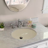 Nantucket Sinks  15 Inch X 12 Inch Undermount Ceramic Sink In Bisque UM-15x12-B