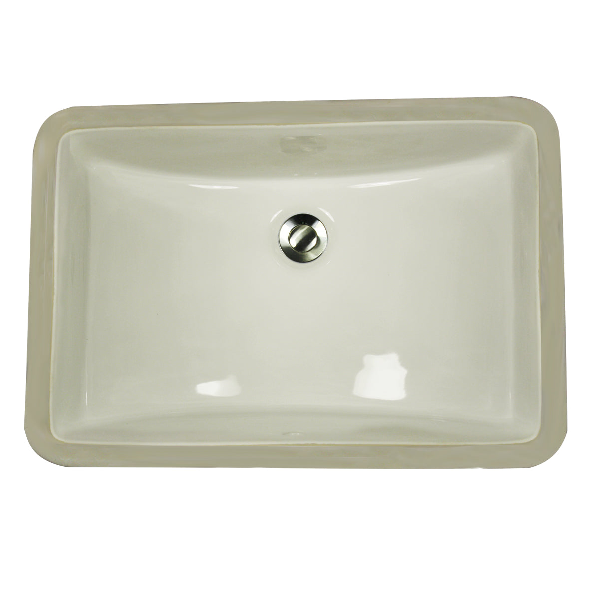 Nantucket Sinks  18 Inch X 12 Inch Undermount Ceramic Sink In Bisque UM-18x12-B