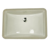 Nantucket Sinks  18 Inch X 12 Inch Undermount Ceramic Sink In Bisque UM-18x12-B