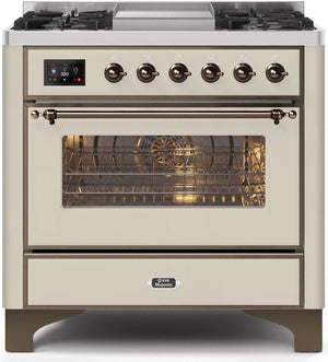 Ilve 36'' Majestic II Dual Fuel Natural Gas Range