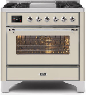 Ilve 36'' Majestic II Dual Fuel Natural Gas Range