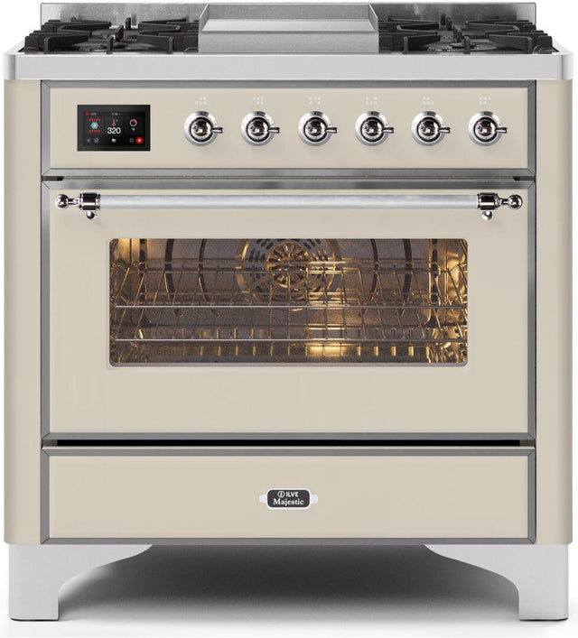 Ilve 36'' Majestic II Dual Fuel Liquid Propane Range