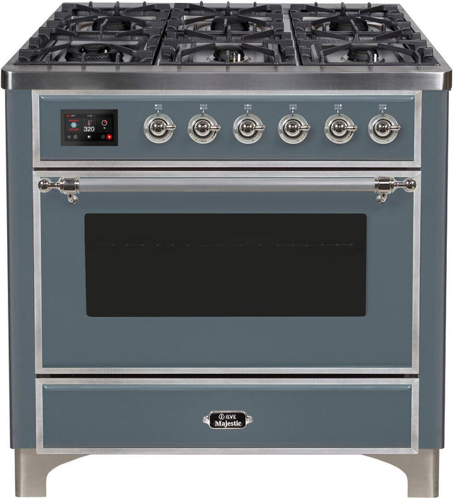 Ilve 36'' Majestic II Dual Fuel Liquid Propane Range