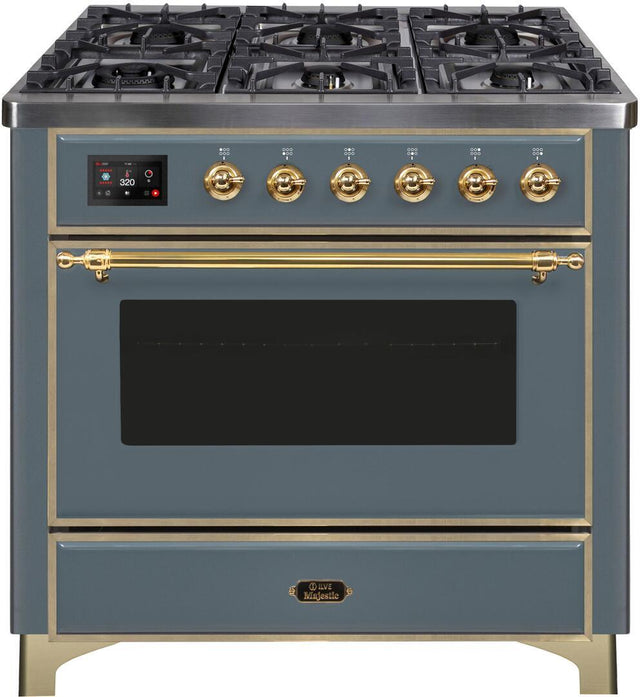 Ilve 36'' Majestic II Dual Fuel Liquid Propane Range