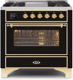 Ilve 36'' Majestic II Dual Fuel Natural Gas Range