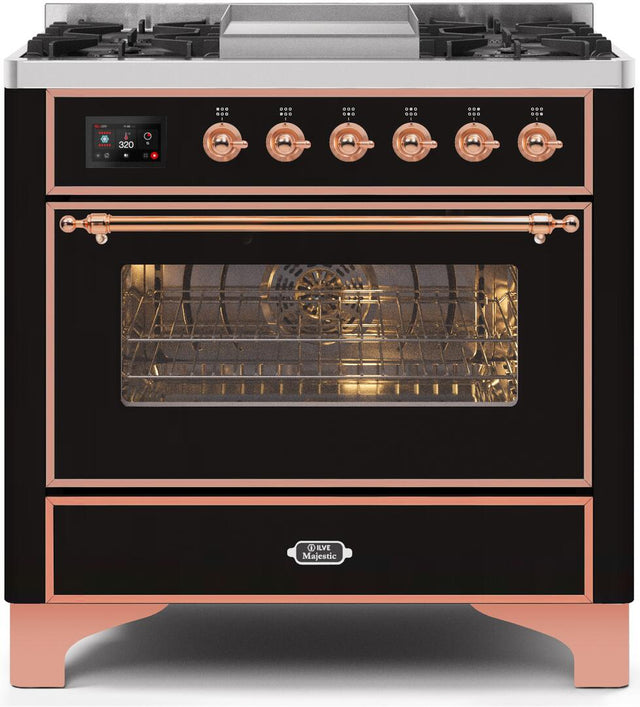 Ilve 36'' Majestic II Dual Fuel Liquid Propane Range