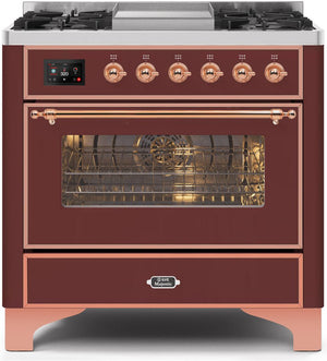 Ilve 36'' Majestic II Dual Fuel Natural Gas Range